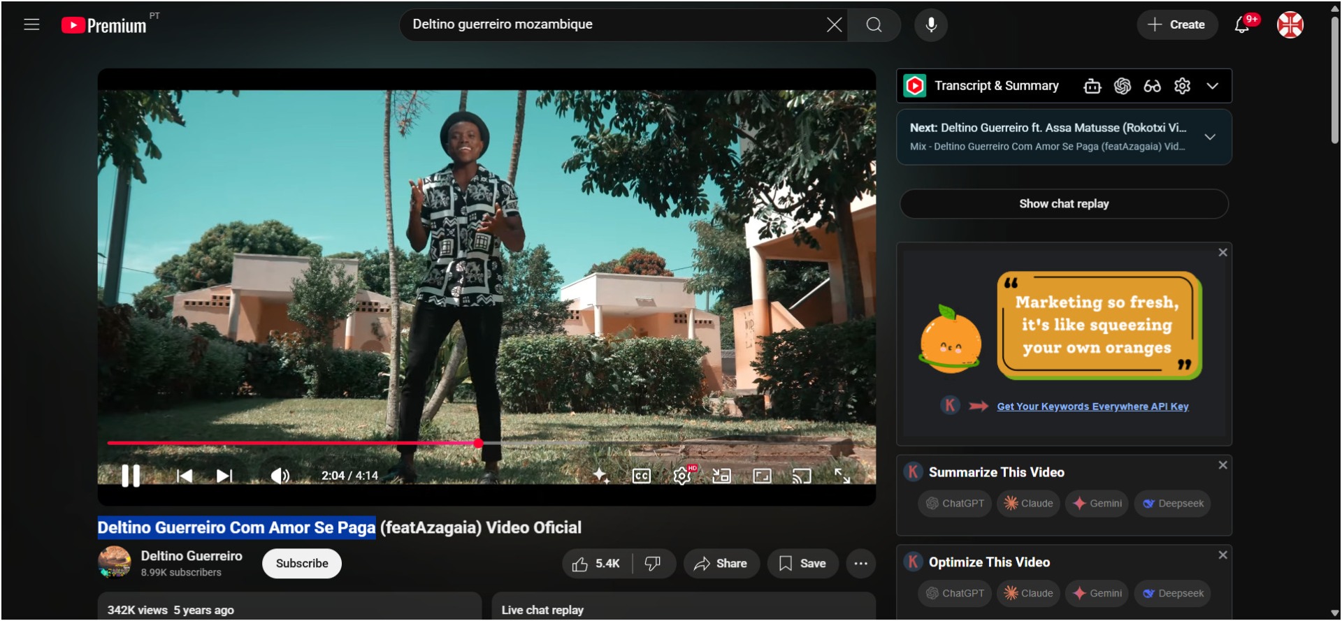 VIDEO >Deltino Guerreiro Com Amor Se Paga