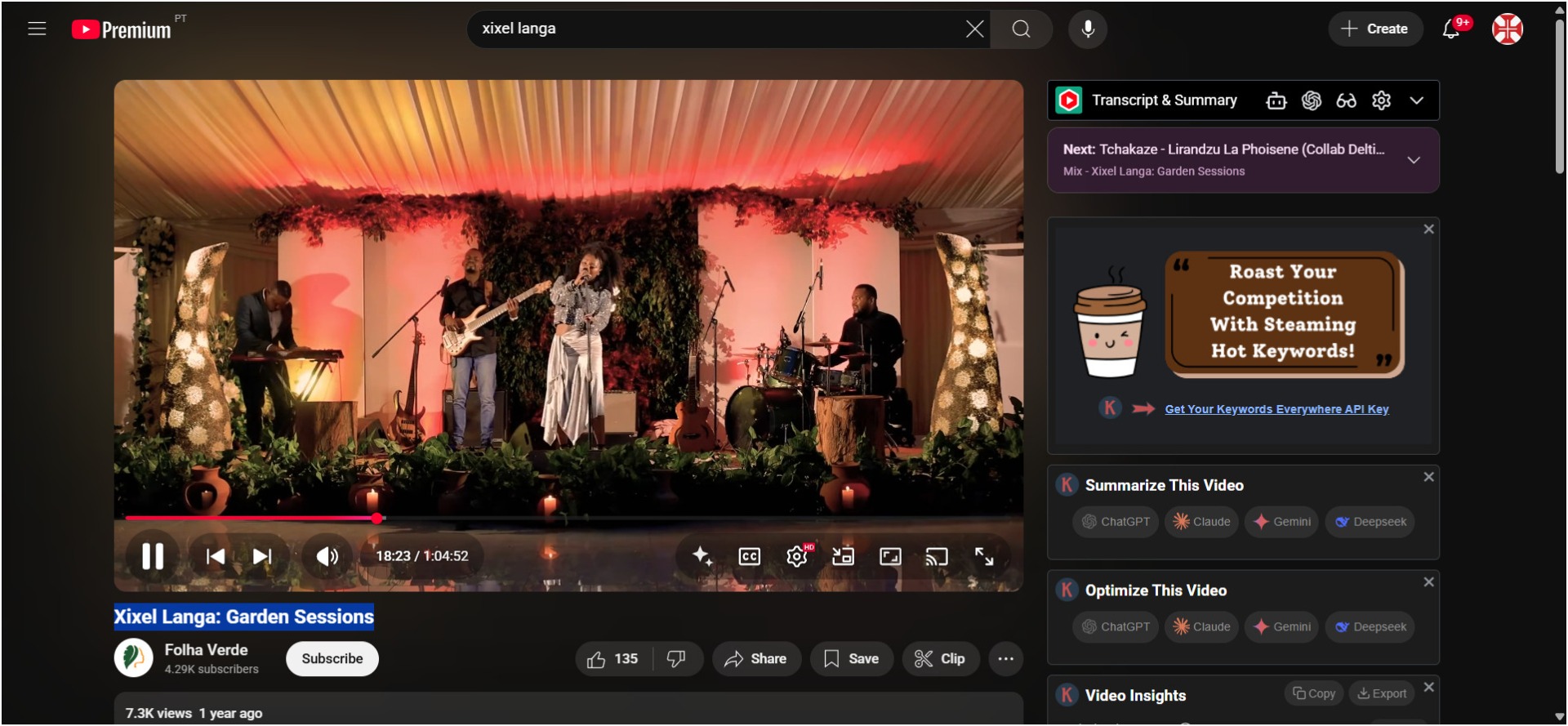 VIDEO > Xixel Langa: Garden Sessions