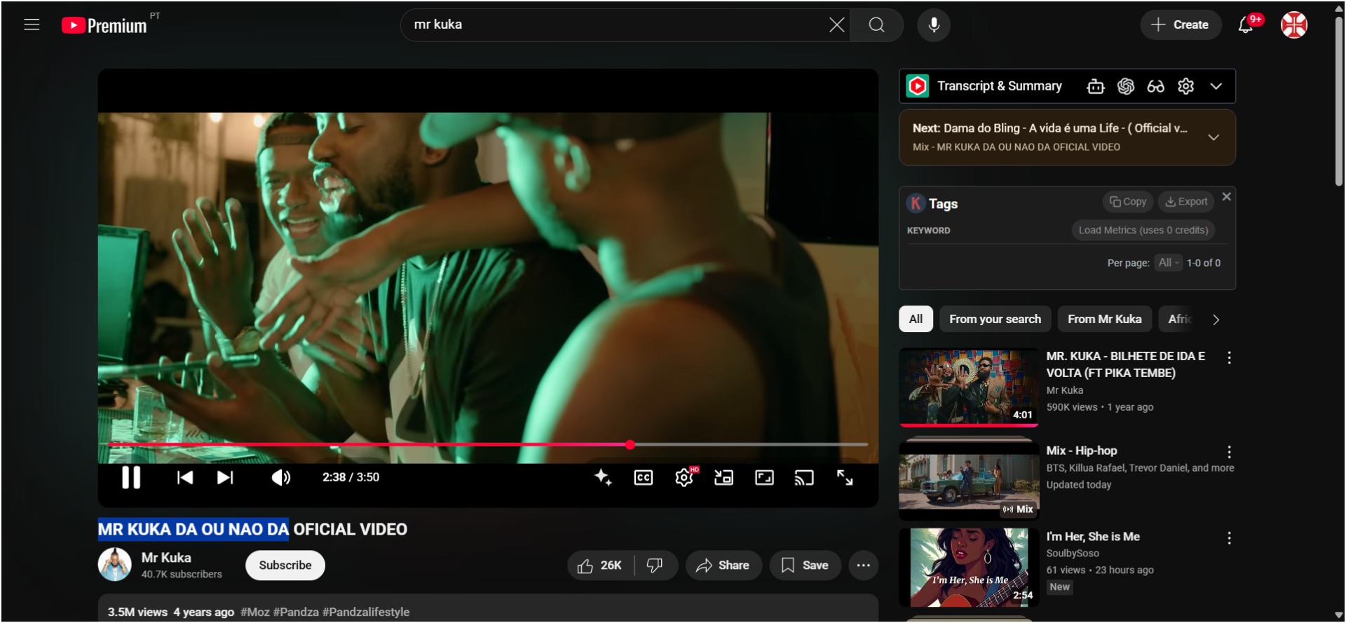 VIDEO > MR KUKA DA OU NAO DA