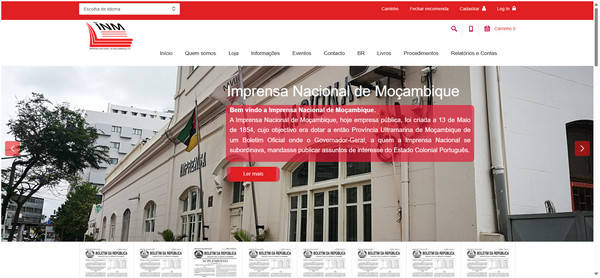  Imprensa Nacional website