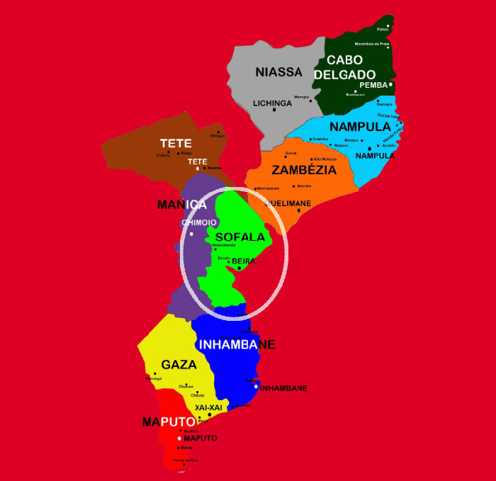 Pebane Mapa Dondo - Sofala province :: mozambiqueexpert