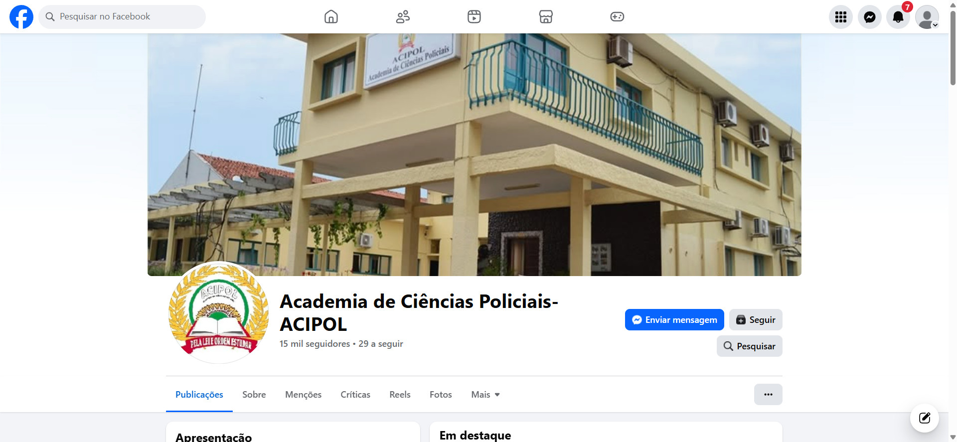 Fracebook --->  https://www.facebook.com/p/Academia-de-Ci%C3%AAncias-Policiais-ACIPOL-100074077729590/?locale=de_DE
