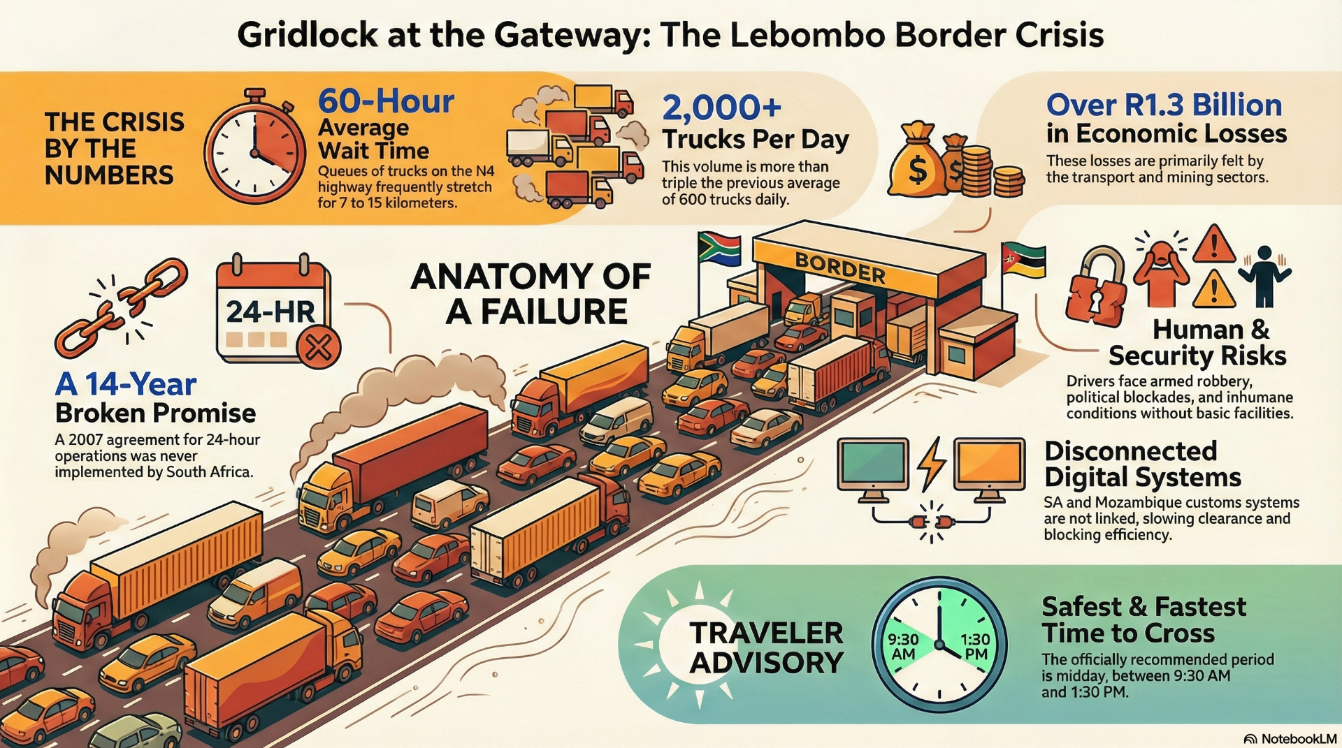 Lebombo / Ressano Garcia - Border Crossings: Challenges at the Main Commercial Corridor