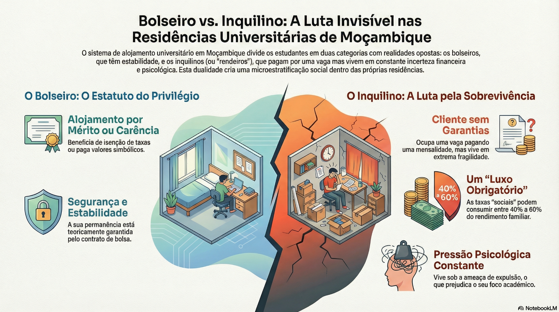 residências universitárias - Bolseiros vs. Inquilinos