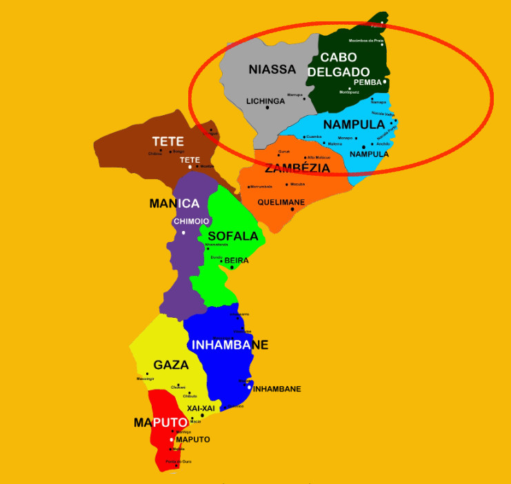 o Norte de Mocambique