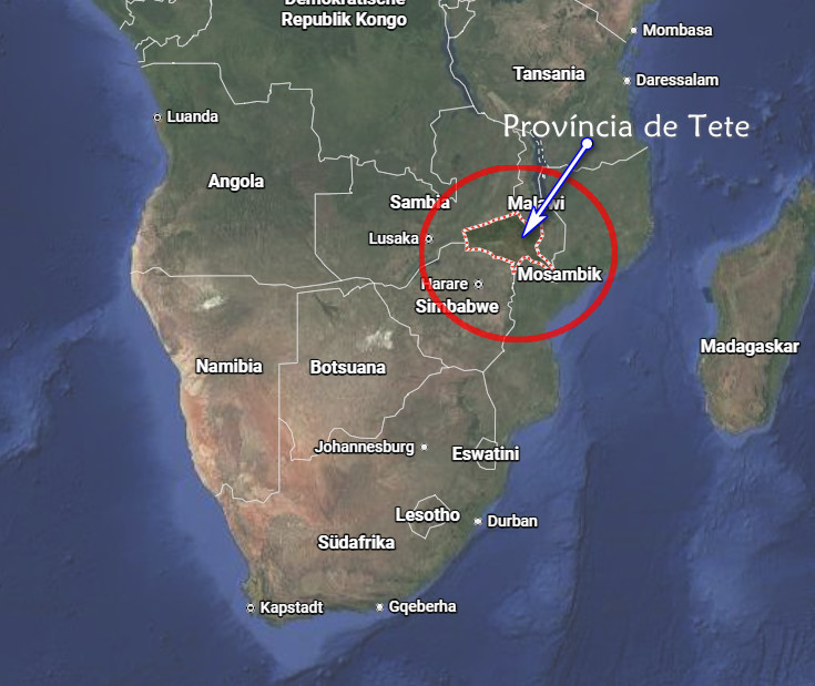 localizacao de Tete