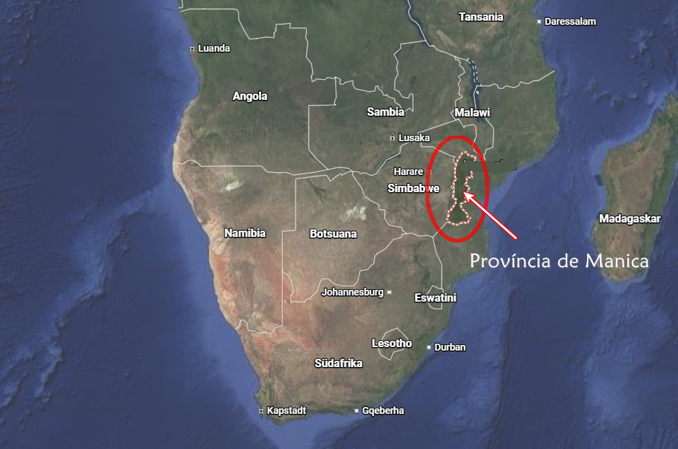 Província de Manica localizacao