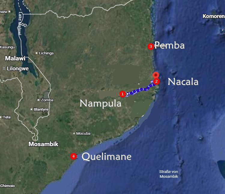 N12 entre Nampula e Nacala